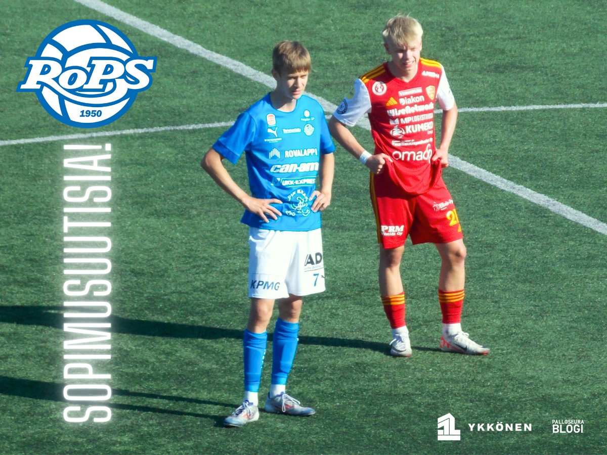 Sopimusuutisia! Valtteri Vatanen jatkaa #RoPS:n väreissä myös tulevalla kaudella. 💙 #siniselläsydämellä #Ykkönen
