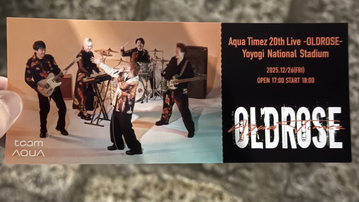 wasamon69's tweet photo. Aqua Timez
Aqua Timez 20th Live -OLDROSE-
国立代々木競技場 第一体育館 2 DAYS
#wasamon69 https://t.co/bhXhbYmhGH
