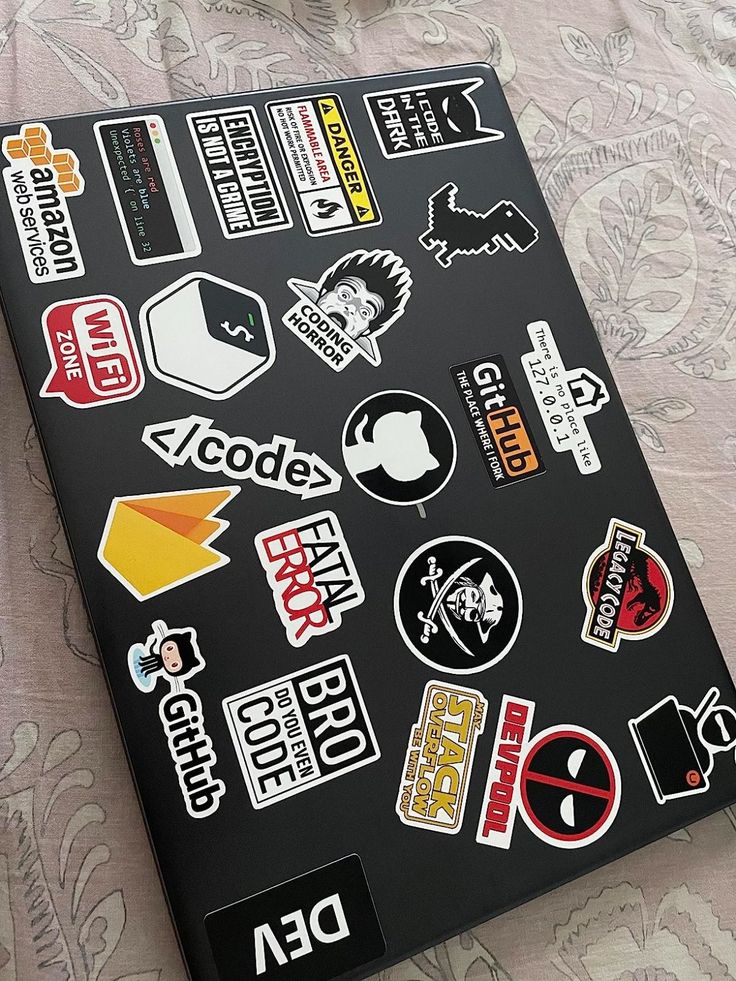 MoriKeli's tweet photo. Devs on Twitter: Let's settle this once and for all.

Do stickers on laptops scream passionate dev or immature? Asking for science. 🤔

#stickerselection  #sticker #CodingJourney #linux https://t.co/eJyExp1I1M