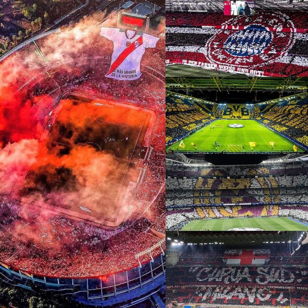 Se dio a conocer el ranking de clubes MÁS CONVOCANTES DEL MUNDO y así quedó el promedio del top cinco 🏟🤯

🇦🇷1) River Plate 85.018
🇩🇪2) B. Dortmund 81.241
🇩🇪3) B. Múnich 75.000
🇪🇸4) Real Madrid 74.307
🇮🇹5) Milan 70.958

Detrás: M. United, Inter, Marsella, Roma y FLAMENGO.