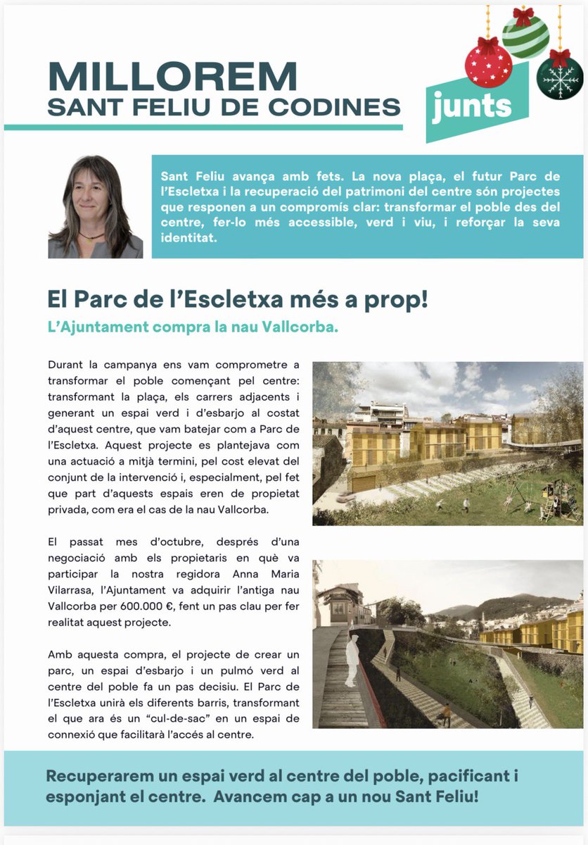 JuntsperCodines's tweet image. 🎄Aquests dies de Nadal hem estat fent porta a porta per repartir la nostra revista amb balanç de mitja legislatura i desitjar-vos unes bones festes.