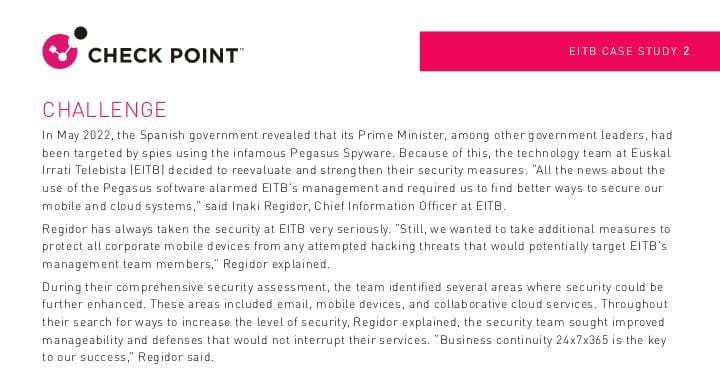 EITB confía su ciberseguridad a una firma israelí en la que invirtió un ministro del Gobierno de Netanyahu

A principios de 2025, su software se instaló en los dispositivos móviles del equipo directivo de Euskal Irrati Telebista "alarmado" por el spyware israelí Pegasus.