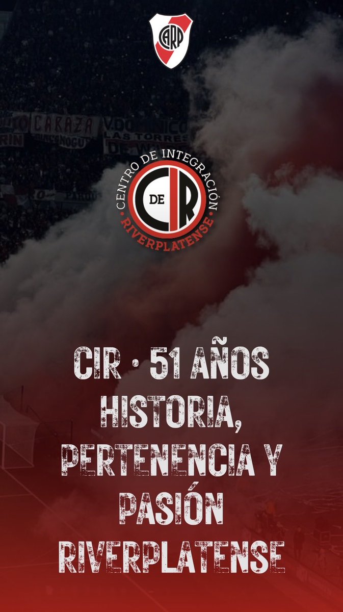 Hoy celebramos 51 años del Centro de Integración Riverplatense (CIR), una agrupación que nació del compromiso y la pasión por River.