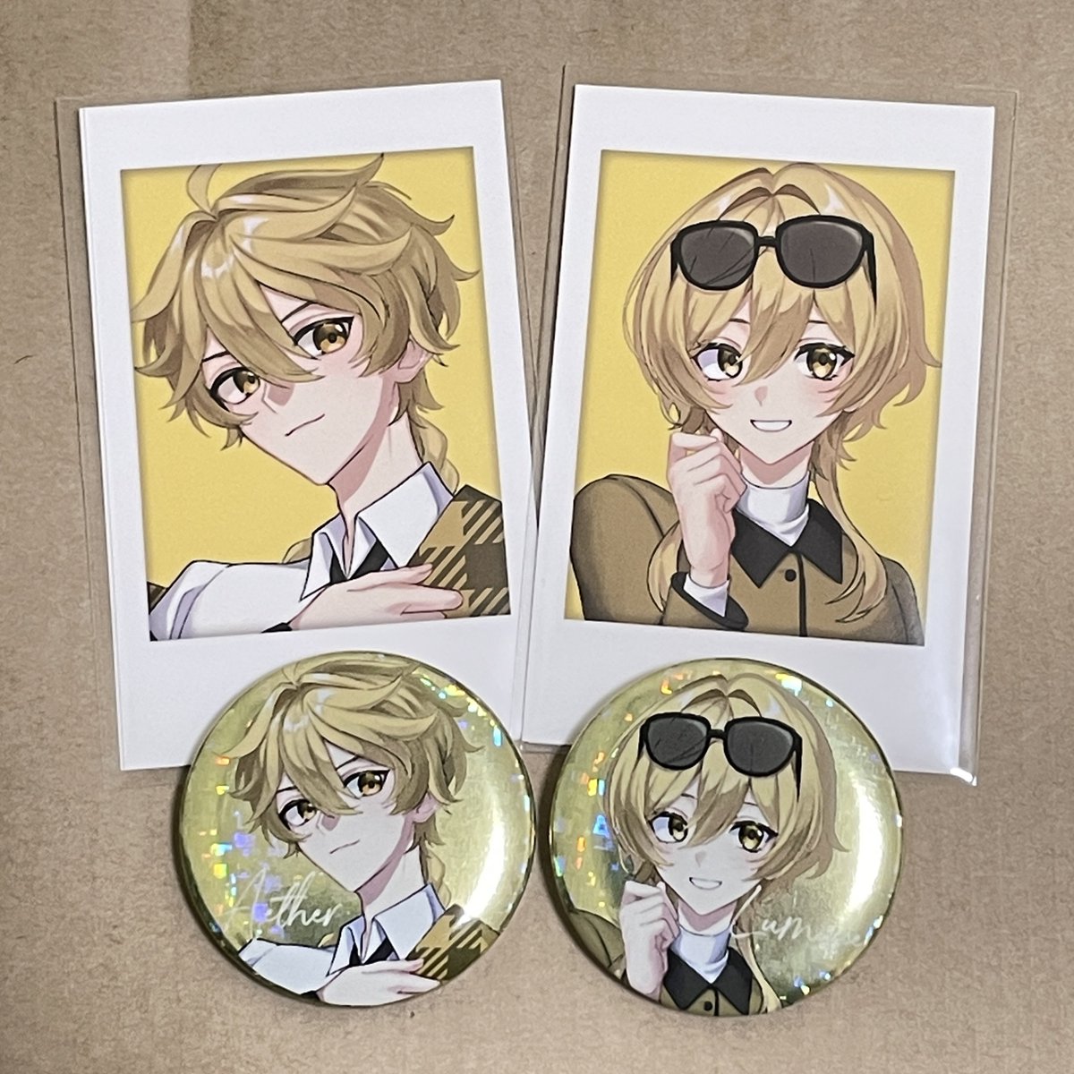 缶バッジ＆チェキカセットこんな感じです✨️あんまり数用意できなかっ