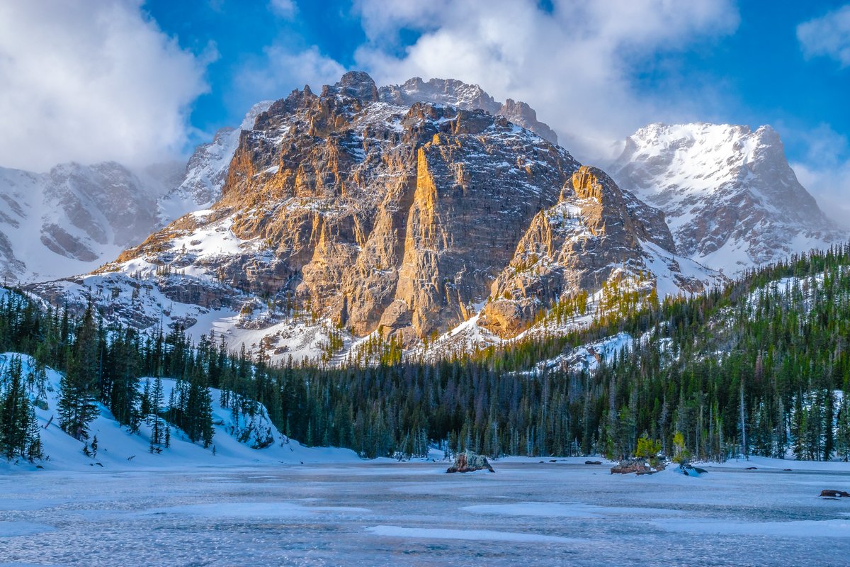 Interior's tweet image. Winter brings a new look to Rocky Mountain National Park, with quiet trails and snow-covered forests that many visitors come here to experience. 

Photo by Jeremy Janus