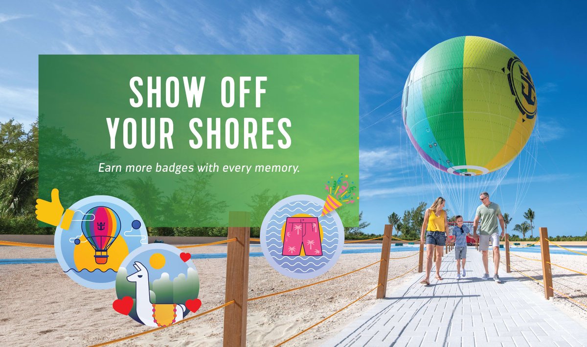 ESomewhere25557's tweet image. 🚢 Collect badges for every ship and destination with Royal Caribbean! Which one are you excited to earn? Drop your goal in the comments! 👇

Want to start your collection? Reach out to me at dbochmann@dreamvacations.com to book your cruise today! 🌎✨ #BadgeBrag #RoyalCaribbean
