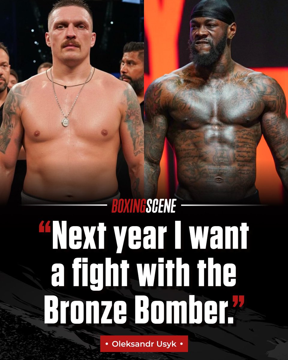 boxingscene's tweet image. Oleksandr Usyk has made it clear who he wants in 2026👀

Who wins Usyk vs Wilder?🔥
