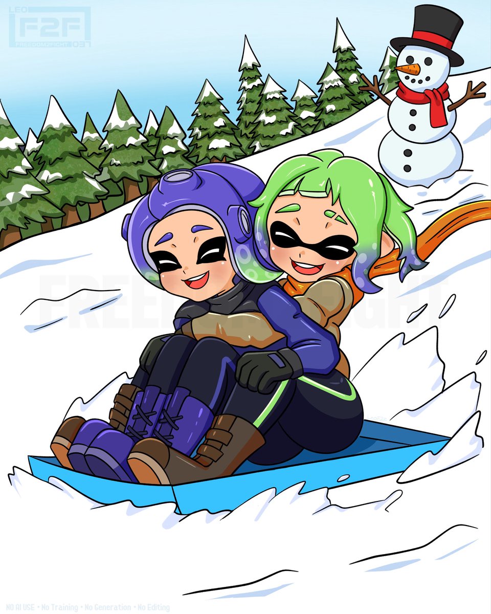 LeoF2F's tweet image. Commission for @Evergaming21
#Splatoon #SplatoonArt