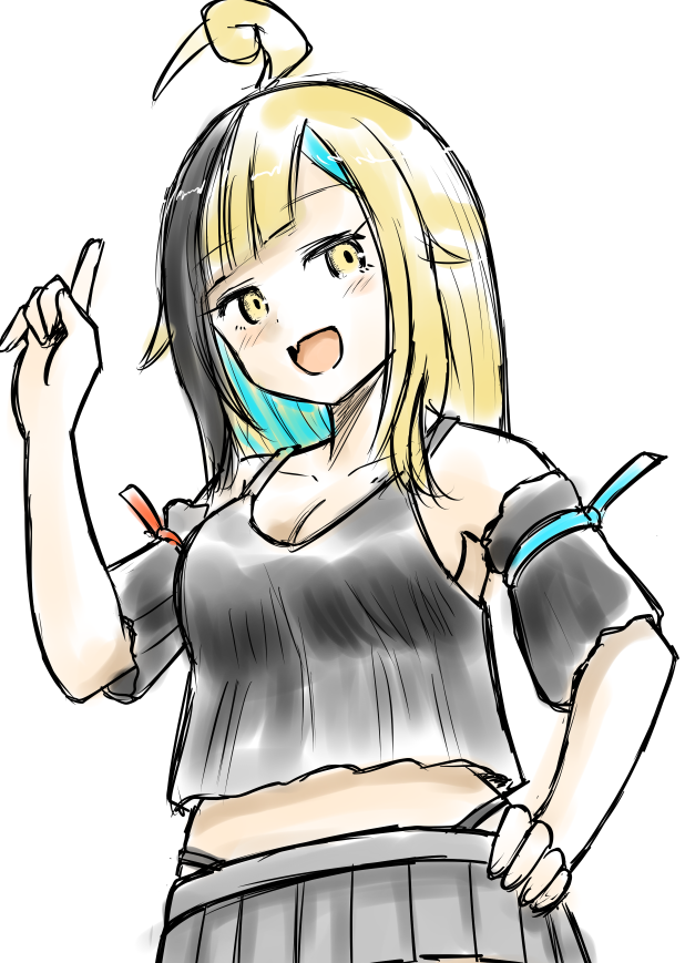 「おやすみらくがきよその子様を似せる気ゼロで完全に手癖で描いてみた第30夜。たませ」|いさかこうじのイラスト