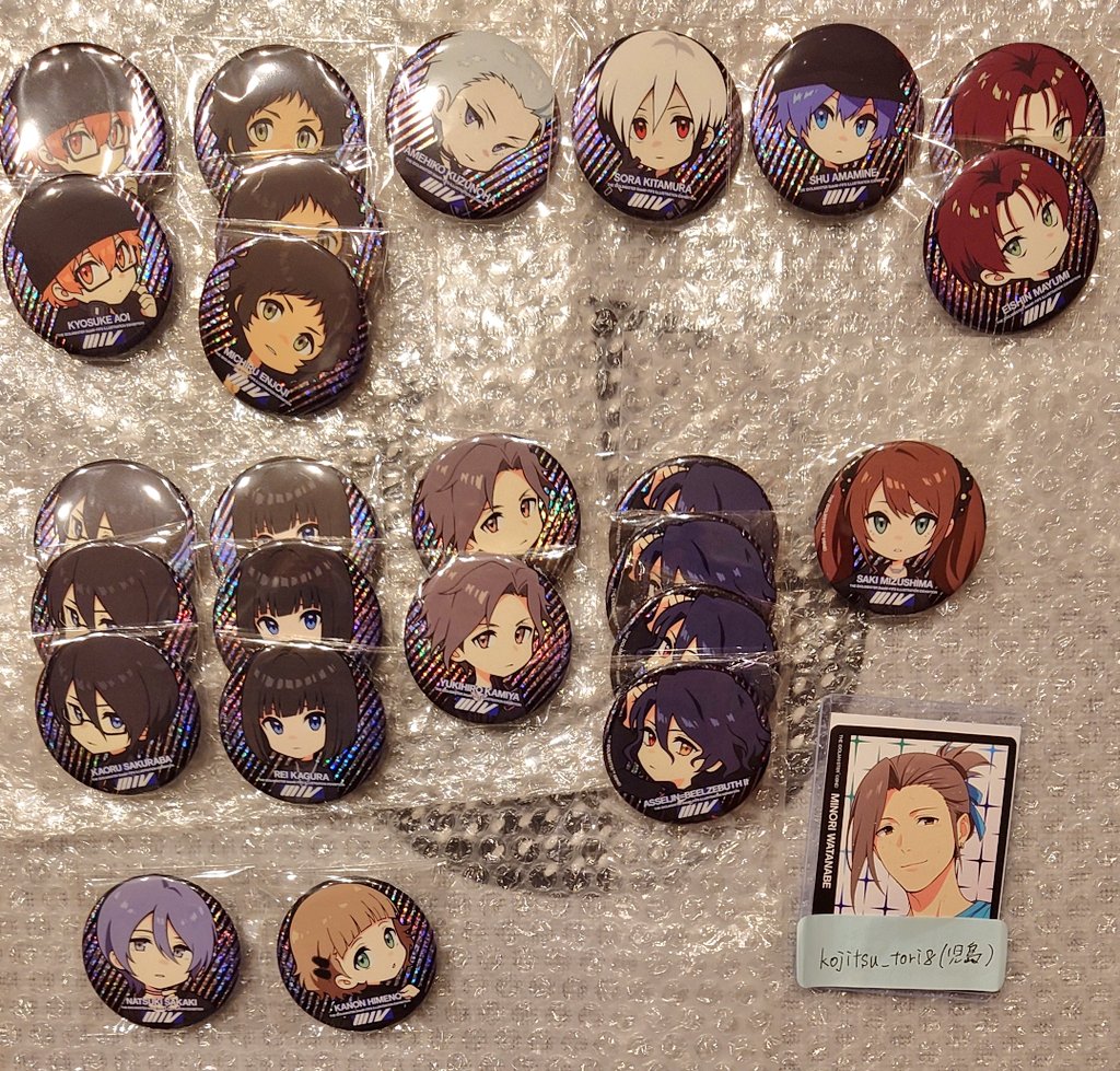 交換】SideM FiFS展 トレーディングホログラム缶バッジ VOL.1,2,3,4 譲