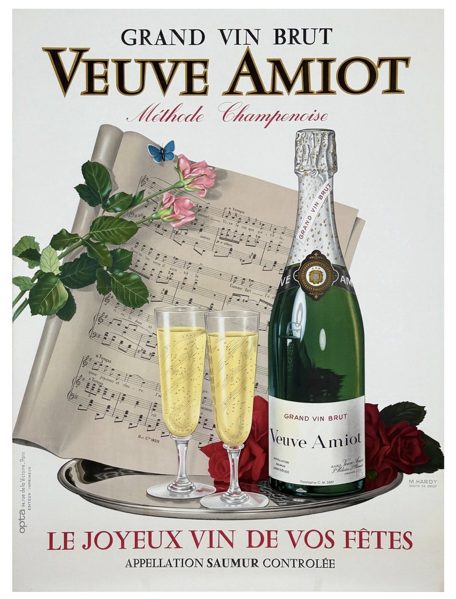 Antique_Posters's tweet image. Veuve Amiot Champagne Grand Vin Brut Poster By M. Hardy Original 1930 Vintage French Stone Lithograph Winery Advertisement Linen Backed.
Available on our website...
antiqueposters.com/veuve-amiot-gr…