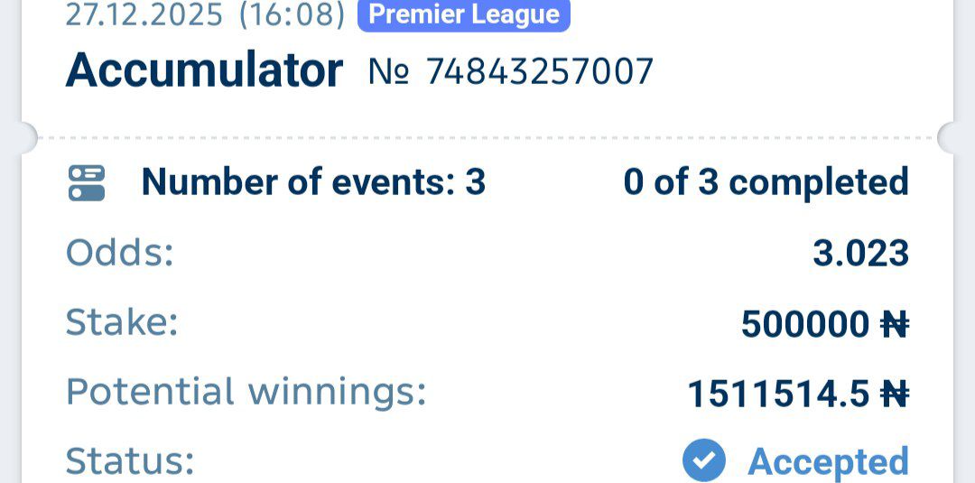 PlayMakerTips's tweet photo. PROMO CODE 👉 PLAYMAKER1 

Click on Here to Register.
👇👇
https://t.co/fzxY1PraqJ
https://t.co/fzxY1PraqJ

GET $200 ON FIRST DEPOSIT

BOOKING CODE 👉 N7FYN

HOW TO REGISTER ON 1XBET 👇
https://t.co/nISWV7dejI

HOW TO DEPOSIT ON 1XBET👇
https://t.co/nISWV7dejI

HOW TO LOAD BETSLIP CODE ON 1XBET👇
https://t.co/nISWV7dejI

HOW TO FUND YOUR ACCOUNT USING OPAY👇
https://t.co/0IJlKMQKBM

3 ODDS GAMES....