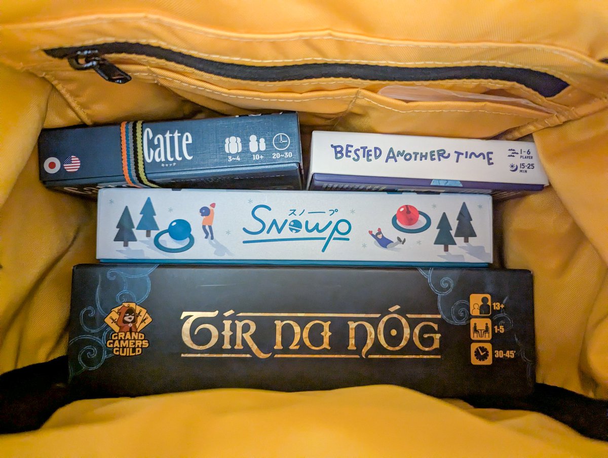 TheLibraryGamer's tweet image. Games for secret santa.