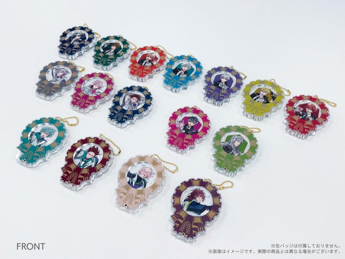 イベントグッズ紹介】 缶バッジホルダー 各￥1,700（税込） 10周年ロゴ