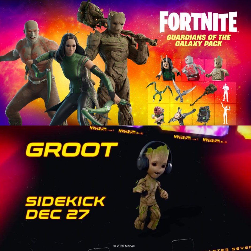 fortbrleakks's tweet photo. The Guardians of the Galaxy &amp; Groot release tonight https://t.co/bsjrLlfkSu