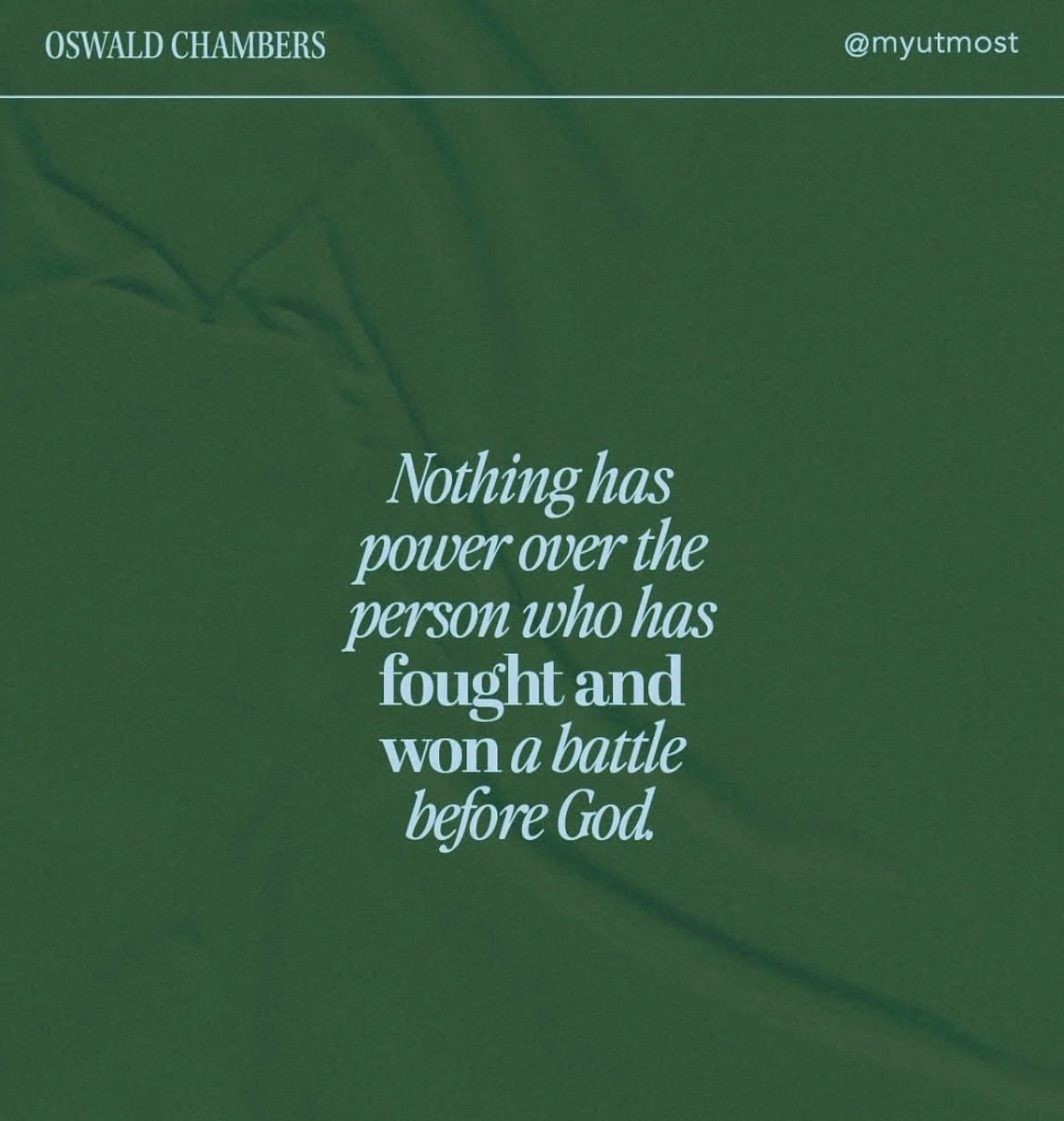 DECEMBER 27th
Devotional

“If you will return, O Israel,” says the Lord… —Jeremiah 4:1

Our battles are first won or lost in the secret places of our will in God’s presence, never in full view of the world. The Spirit of God seizes me and I am compelled to get alone with God and