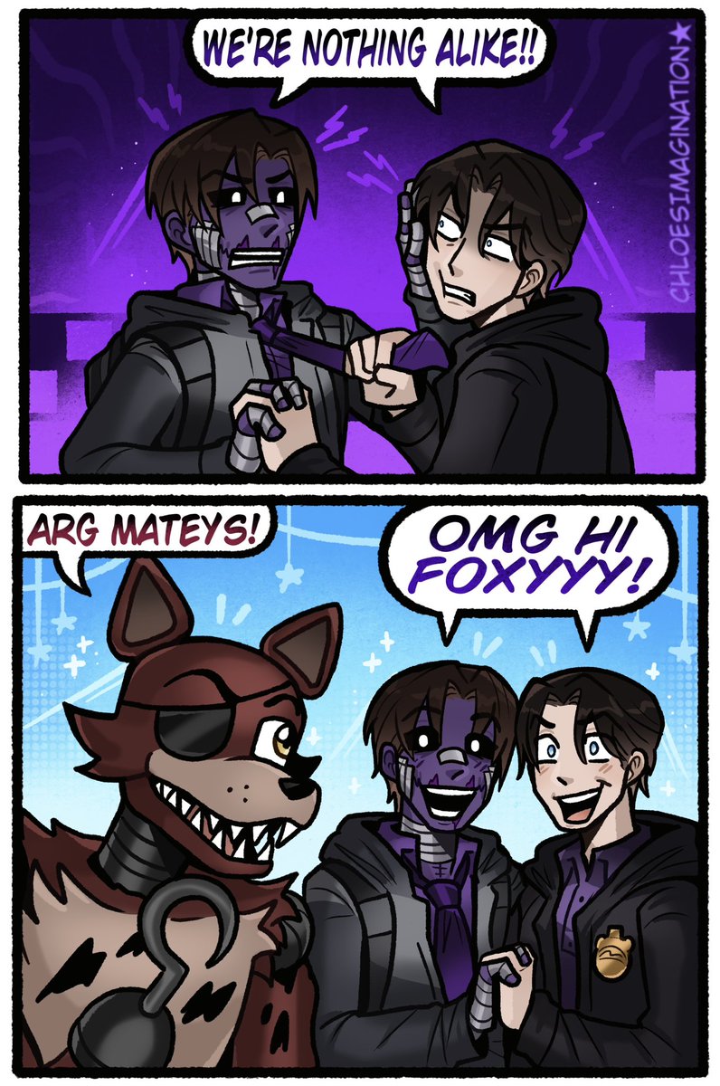 ChloeImagine's tweet image. FNAF 2 movie Michael and game Michael aren’t so different,,