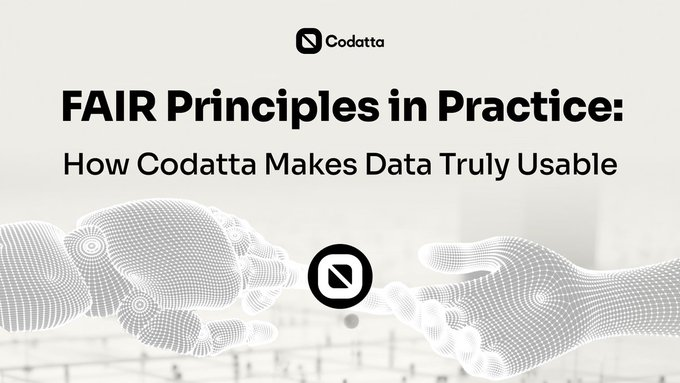 CoddataInc's tweet photo. FAIR principles only matter when they work in practice.   

Codatta makes data findable, accessible, interoperable, and reusable with real metadata integrity and governance. https://t.co/OH4itatSW2