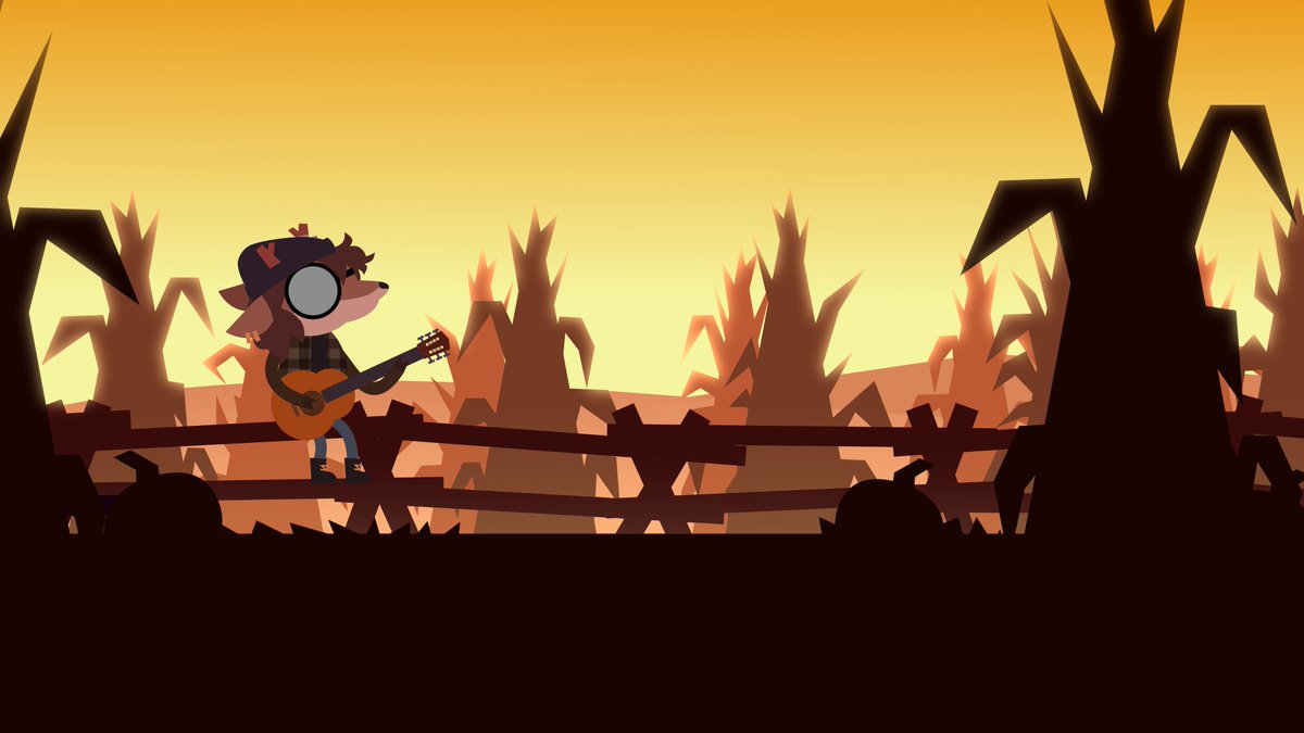 PULGADANY_'s tweet photo. NITW gift for @SFiction10 🍂

It's the first time I get the chance to make a night in the woods inspired background and I liked the result ^^ https://t.co/w5npSUAwd5