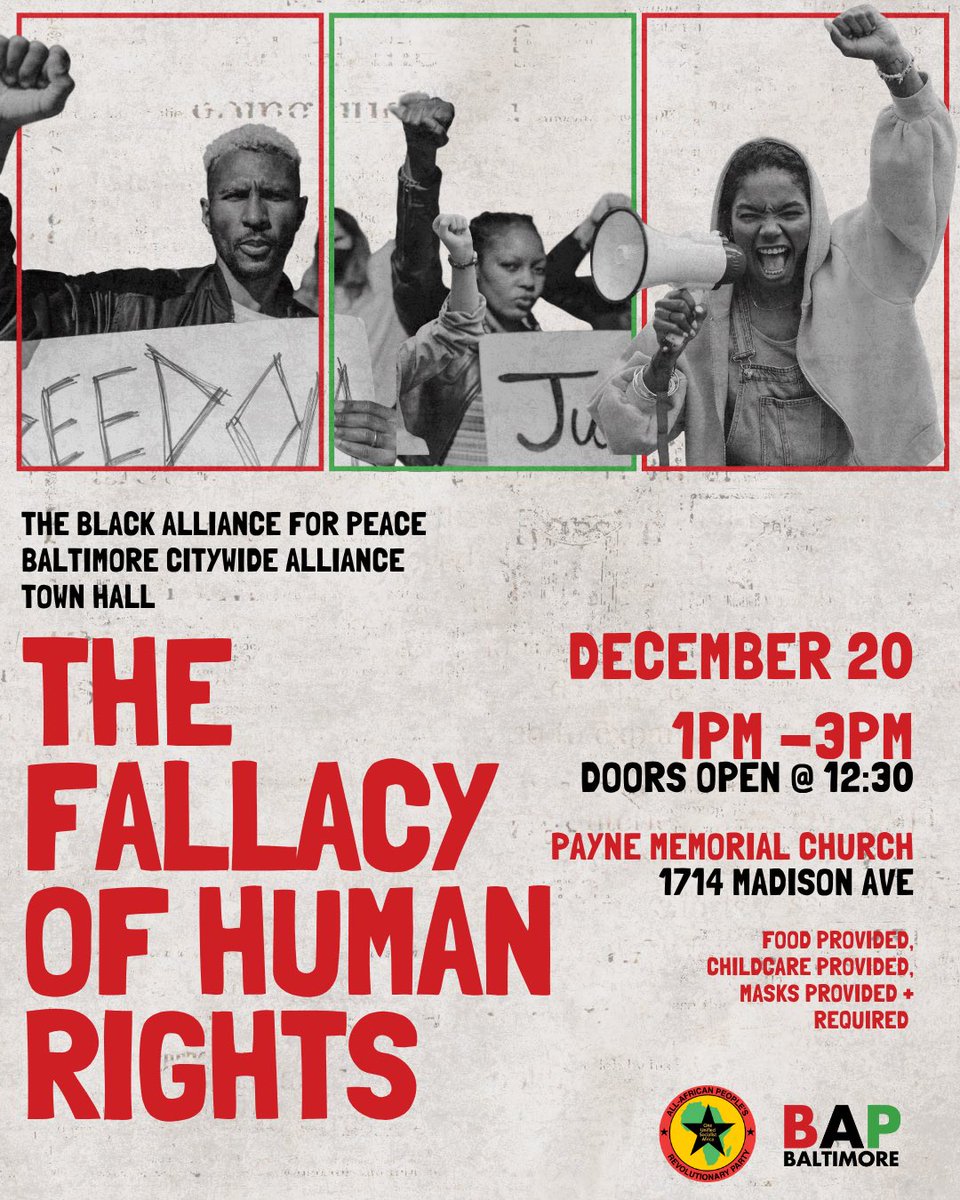 These town hall meetings are an important piece to organizing and engaging with folks on issues critical to understanding the forces that shape and the current political moment. 

This particular session focused on human rights, its fallacies, and its contradictions.  

The town