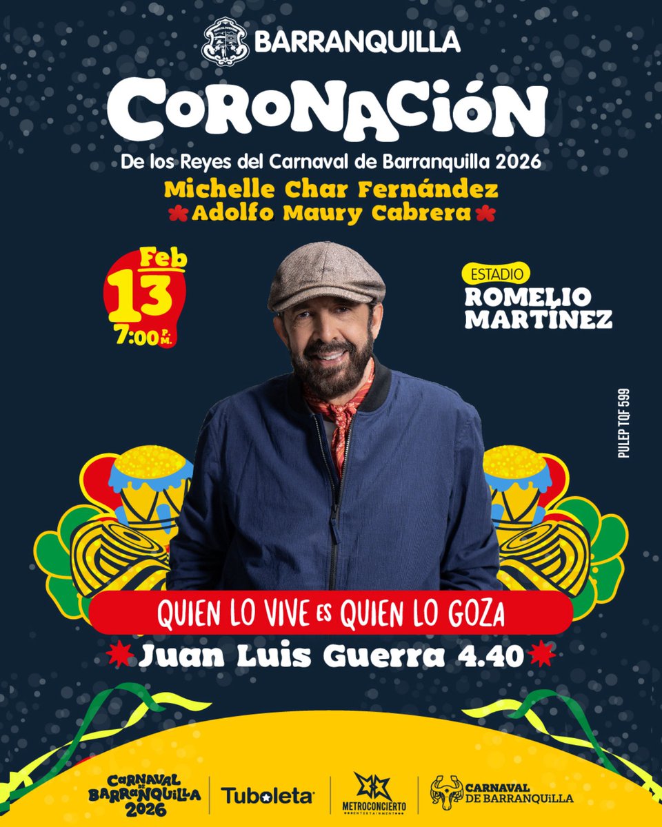 En la CORONACIÓN DEL CARNAVAL 😎🥳
Allá nos vemos mi genteeee 😉🚨🚨
