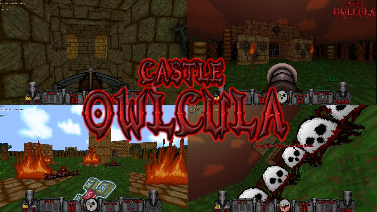 sajbear666's tweet image. #OwlBox 1.3 with #castleowlcula and MANY fixes and improvements will be released on Jan 1, 2026! On @itchio and @ZOOMPlatform !🥳Did the last fixes from my testers today!!!😊#freeware #screenshotsaturday #boomershooter #GodotEngine #indiegame #IndieGameDev #madewithgodot #Godot4