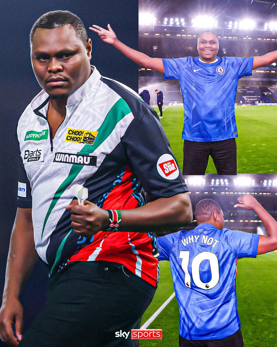 SkySportsDarts's tweet image. David Munyua fulfilled his lifelong dream of going to Stamford Bridge! 🥹💙