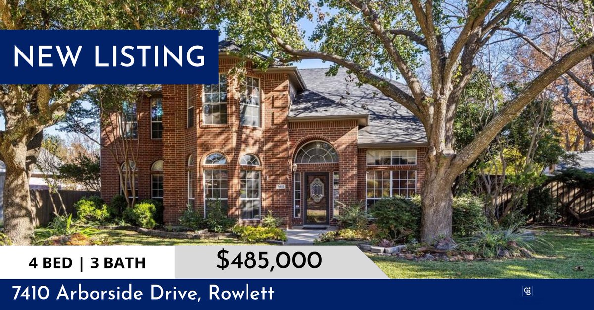 dhcb's tweet image. 📍 New Listing 📍 Take a look at this fantastic new property that just hit the market located at 7410 Arborside Drive in Rowlett. Reach out here or at (214) 535-7858 for more information!

Listed by Dee Evans

Debbie Holla... dholland.cbapex.com/showcase/7410-…