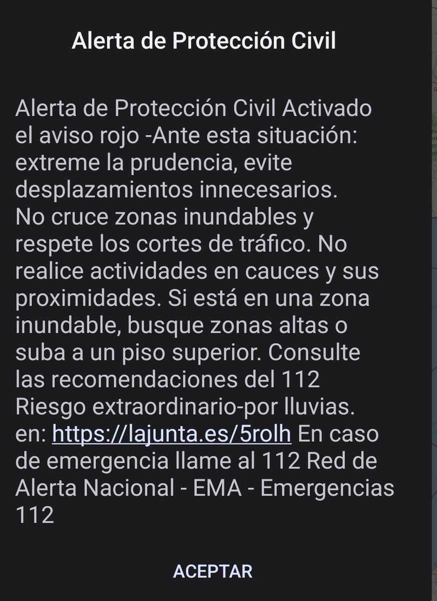 ES ALERT ENVIADO #AlertaMLG