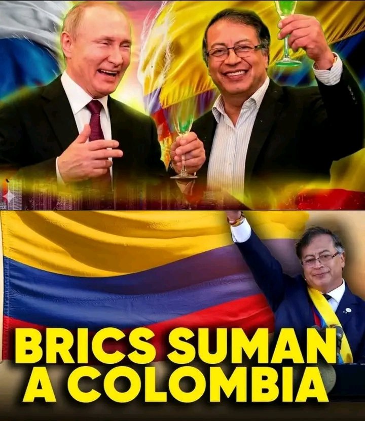 LinaLen66067444's tweet image. La jugada silenciosa que nadie vio venir del presidente Petro y que tiene llorando a los lamebotas, arrodillados que fueron a llorar a EEUU. Formalizó el ingreso de Colombia al nuevo Banco de Desarrollo, institución financiera creada por Brasil, Rusia, India, China y Sudáfrica.