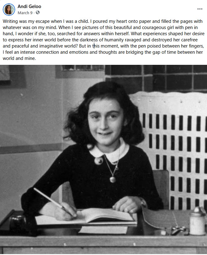 andigeloolaw's tweet photo. Writing was my escape when I was a child. I poured my heart onto paper and filled the pages with whatever was on my mind. When I see pictures of  this beautiful and courageous girl with pen in hand, I wonder if she, too, searched for answers within herself ... https://t.co/G5Liqk0JMQ