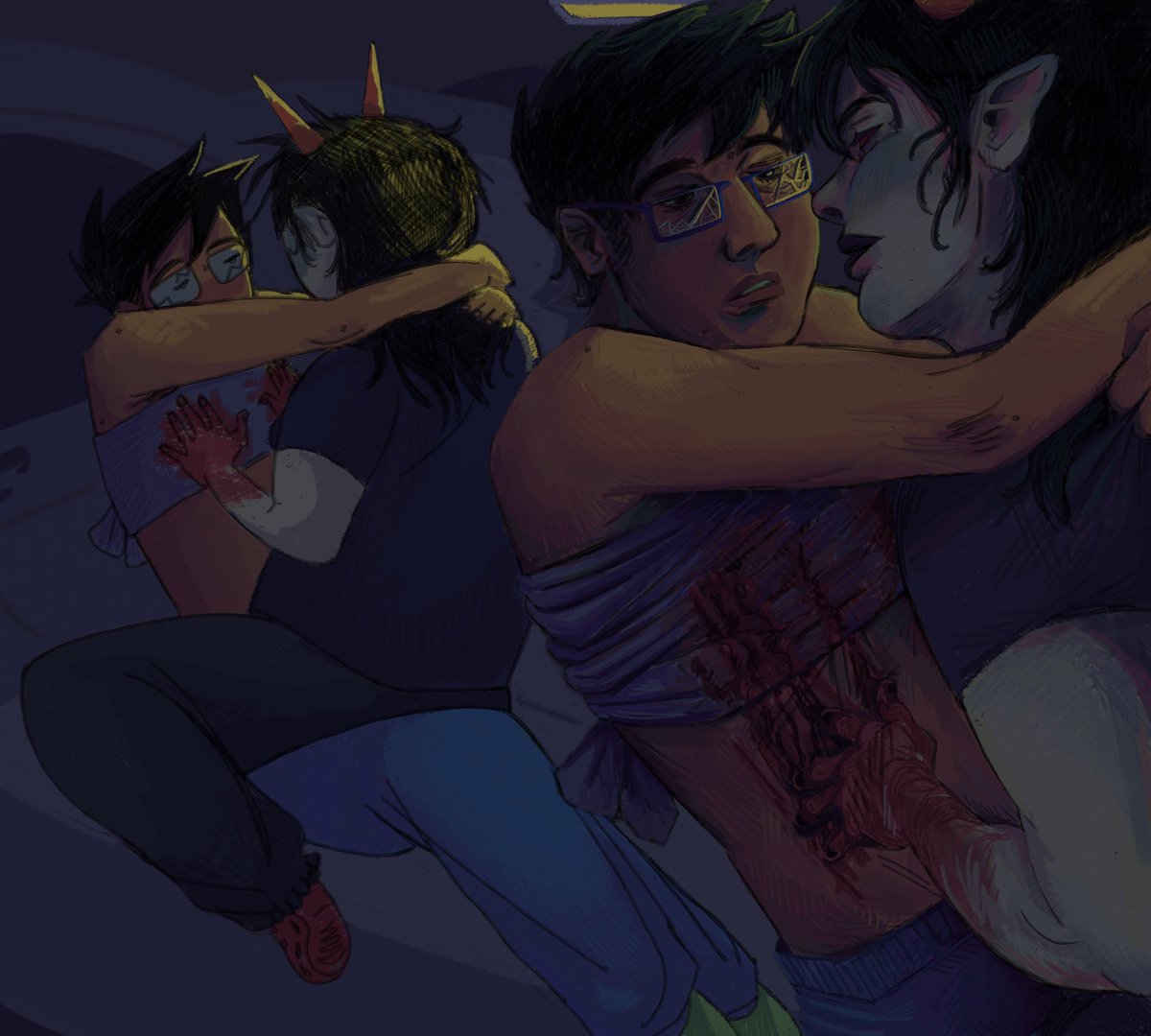 3ambreath's tweet image. The Homestuck Epilogues Meat chapter 31 . Get into it