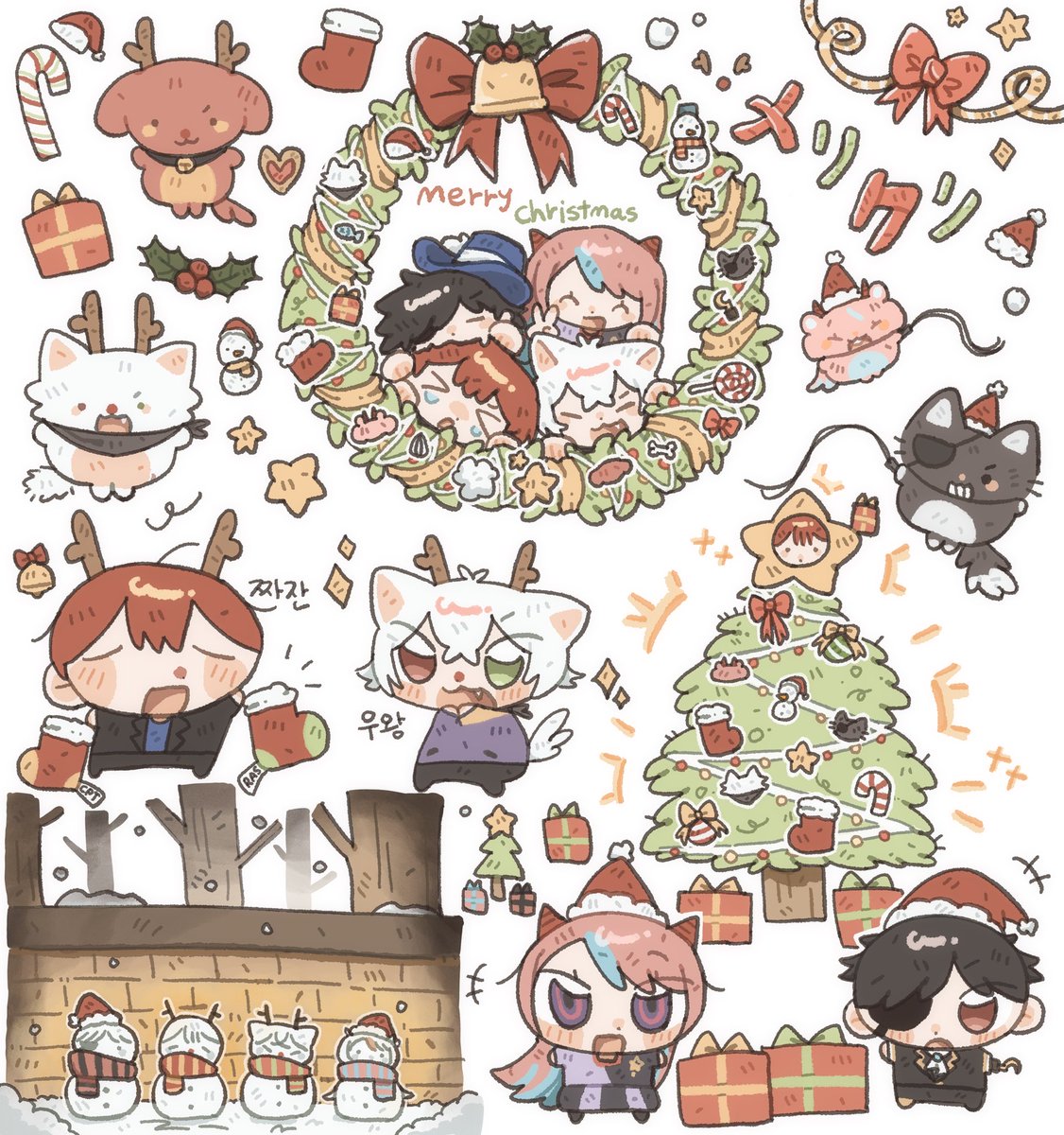 o_li__'s tweet photo. #ilRastration #もんどあーと #Cpt_art #selly55 

メリクリ🎅🏻 https://t.co/j5VFOs8IUY