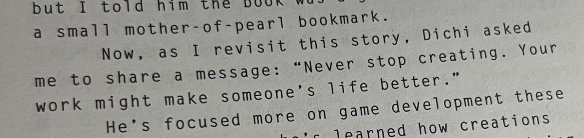 never stop creating~