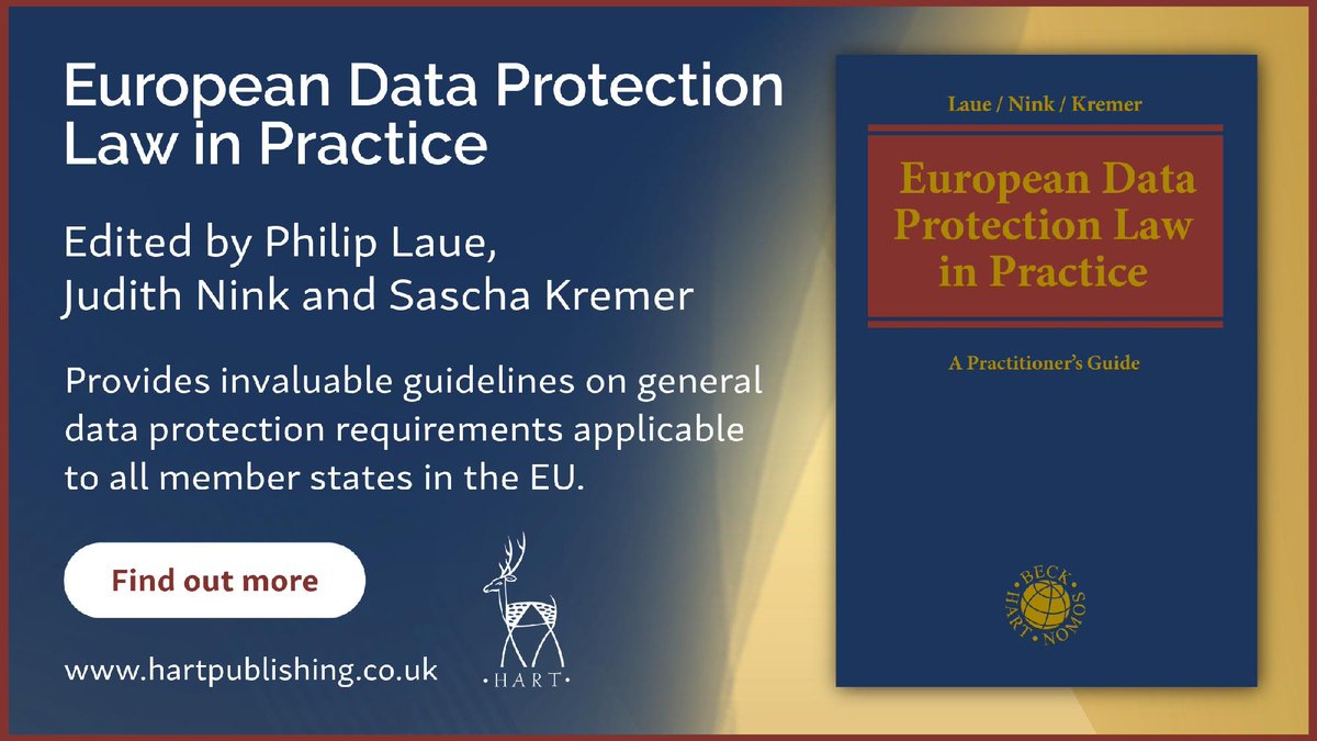 Now published: 'European Data Protection Law in Practice' edited