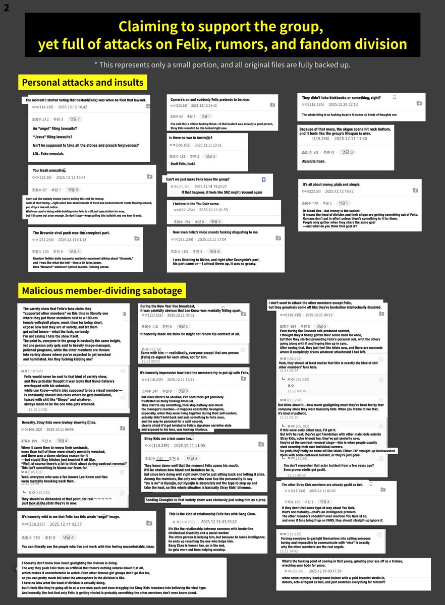 BbokRisma's tweet image. We strongly demand strict legal action without leniency against the malicious users of this site and the board administrators who neglect them.

#ProtectFelix 
#JYPE_TakeLegalAction 
#SKZ와_필릭스를_보호해
@Stray_Kids @stay_support @jypnation