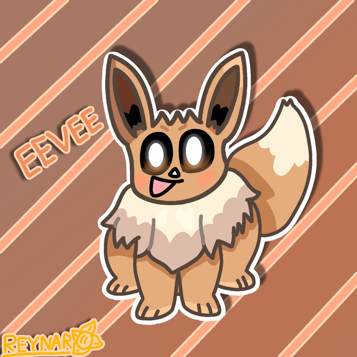 Un simple dibujo de eevee :b
#Pokemon #Eevee