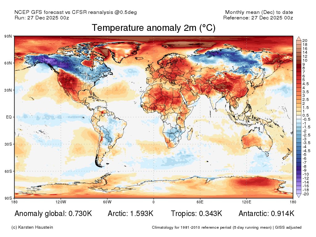 Un desembre no fred, en general, treient les zones més septentrionals.