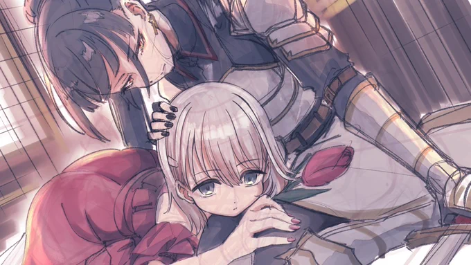 騎士概念の冬優子描いてたんです 公式で来て尊くて死んだ