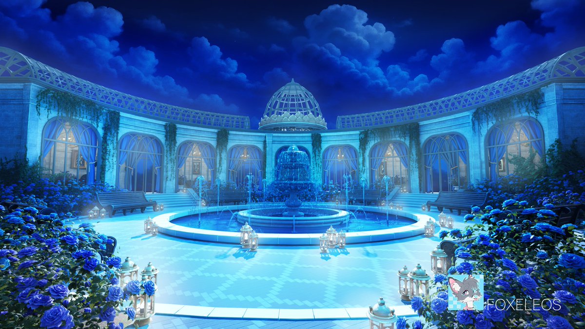 foxeleos's tweet photo. Background for the beautiful @yumiyumiWORKS !

It is very unusual for me to work with a lot of colors, space and classical architecture. https://t.co/zPdNZjljra
