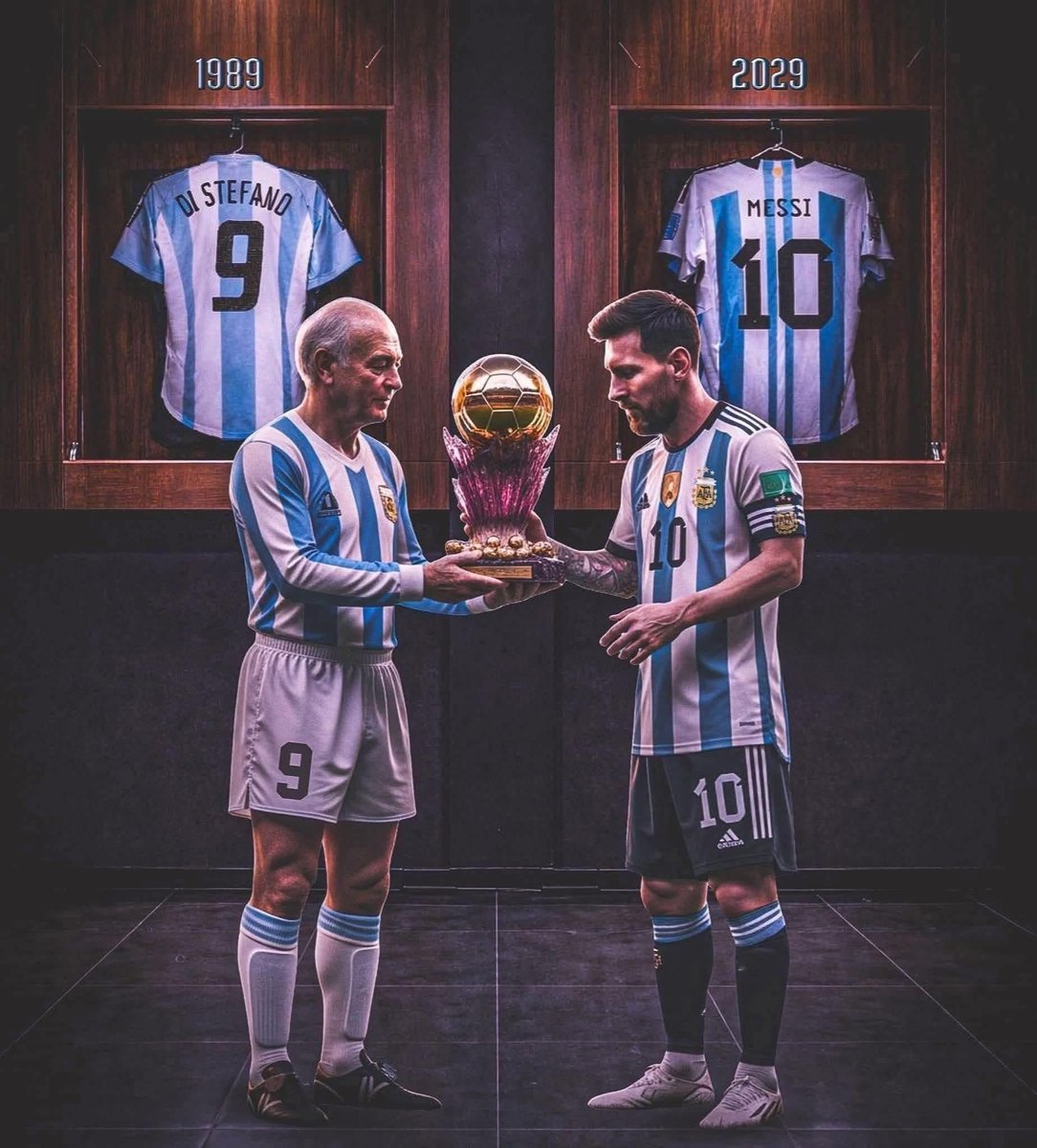 De argentino a argentino.

Di Stéfano 1989 🏅 Messi 2029