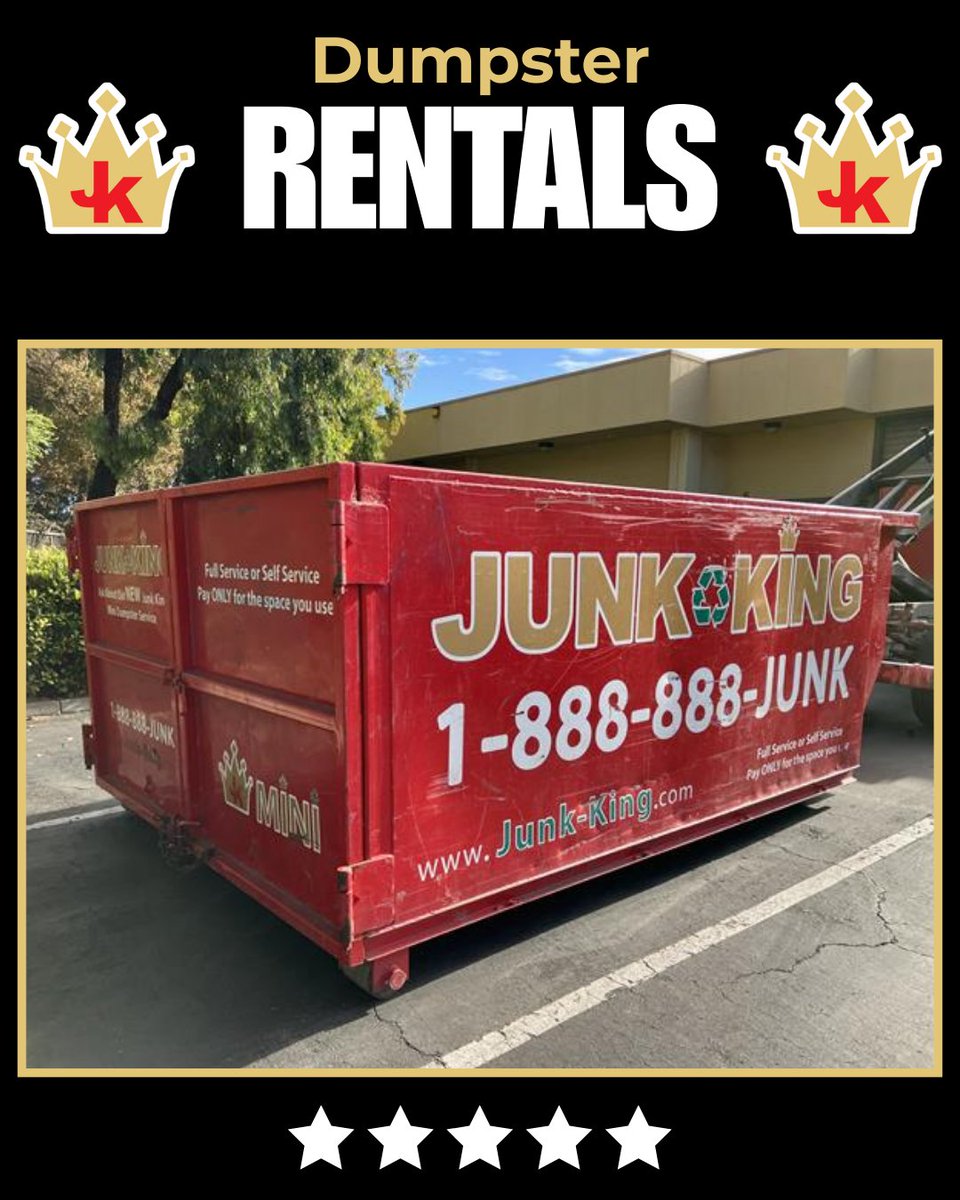 Got a big cleanup project coming up? Rent a dumpster and toss it all hassle-free. If you're in the area, including Madera County, Junk King Fresno is the top-rated junk removal business to call. Affordable, efficient, and eco-friendly – let’s get started! ✨✨