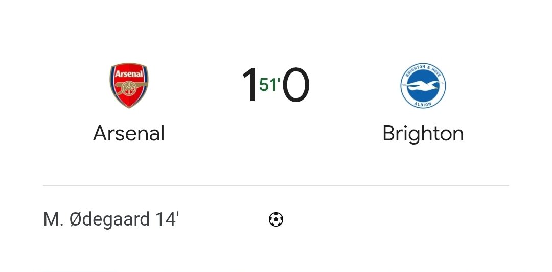 Mzansipresser's tweet image. We are in the second half at the Emirates, Arsenal 1 Brighton 0. Will Arsenal double their lead?

#ARSBHA #NOTMCI