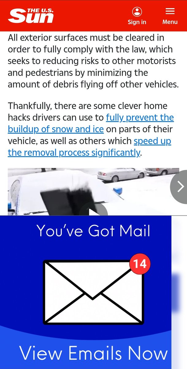 razeofinsight's tweet photo. @TheSun What the fuck is this shit? Are you trying to give your readers a malicious virus? Not only does it cover half of the page, but there is no way to exit out of this clustertruck.

This is exactly why news outlets are DYING OUT. Nobody wants to put up with this BS anymore. https://t.co/kzDsBT18R3