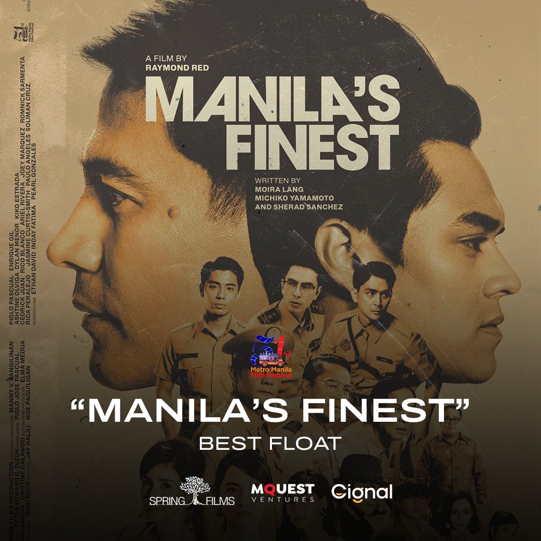cornerstone_ofc's tweet photo. CONGRATULATIONS to the "Manila's Finest" team for getting the BEST FLOAT award at the 51st MMFF Gabi ng Parangal!
"Manila's Finest" is NOW SHOWING in cinemas!
#ManilasFinest
#SpringFilms https://t.co/oJV6u9BzzT