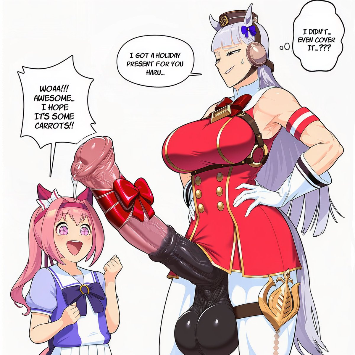 KokenaArt's tweet photo. Gold ship is feeling the Christmas spirit ! Wonderful ! https://t.co/OeiwmQdYs8