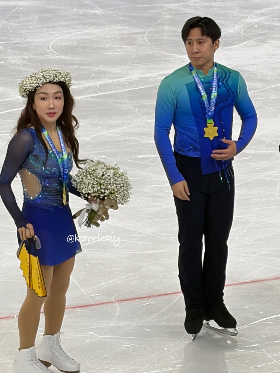 kaoricky's tweet image. 🇨🇳ナショナル ペア
スイハン、オリンピック出場❣️
6分間で、ハンくんいきなり転び、スイちゃんが起こしに🤣
本番は、スイちゃんシングルジャンプ転倒しましたが優勝🥇