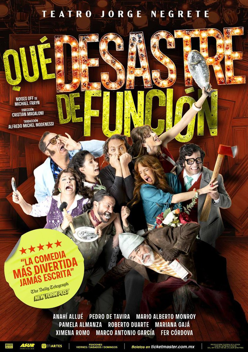 venalteatroMX's tweet photo. Tenemos pases dobles para que asistan a "Que Desastre De Función" HOY  8:30PM en el Teatro Jorge Negrete

Únicamente:

🌟Nombre completo
🌟Like y RT
🌟 Captura de Pantalla de que comentaste el sig vídeo 👇🏾

https://t.co/0H5bhTQ5g0

Y listo ya estás participando 🎭 https://t.co/SZPFFvcSAI