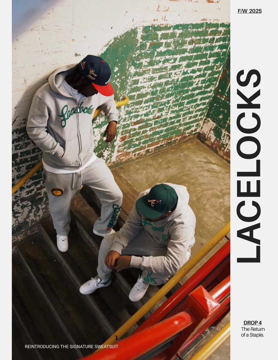 lacelocks404's tweet image. Return of a staple! The sweatsuit that started it all is available now in v1 and v2! Catch these while they are in stock, guaranteed to be an instant favorite! 🤞🏾🔥
Lacelocks404.com