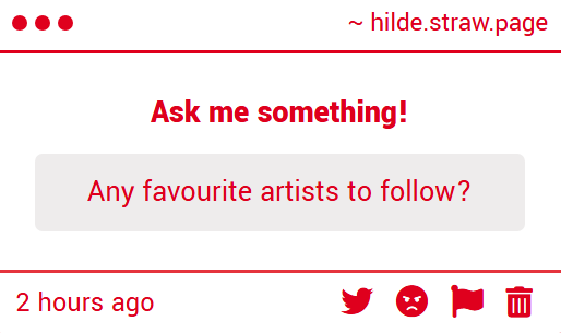 First of all, thank you very much for your question! :D It's hard to pick from such a variety of talented people! 😌
Sooo I rly like Anna Wayne, skarlert_, jorlerx, reaiscrying, ilovedragons03, zomboycity, muckyz, Amuii, h0psynth and 17lujtkmt
Tho, there are many more I love <3